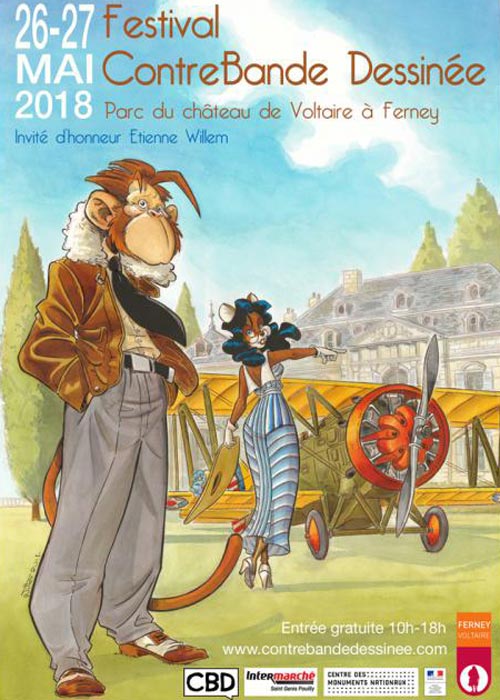 Affiche Festival BD ContreBande Dessinée 2018