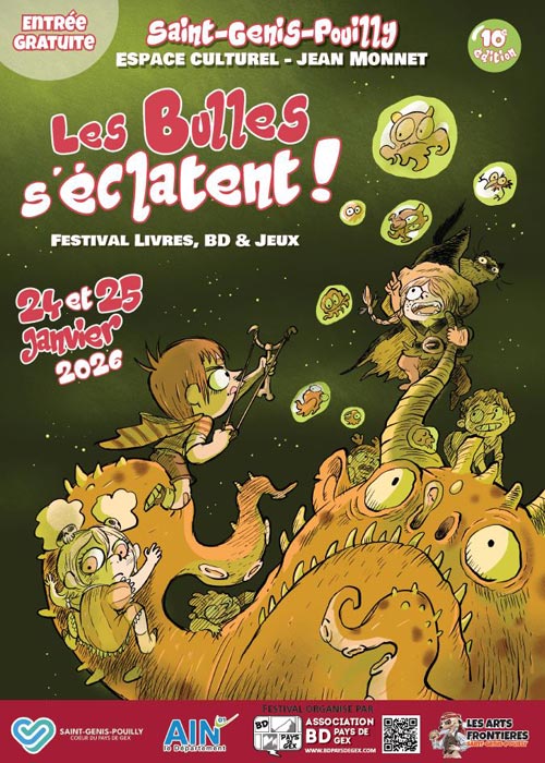 Affiche Les Bulles s'éclatent 2026 - Guillaume Bianco